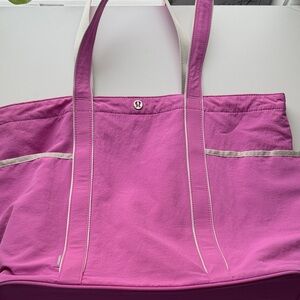Lululemon Athletica Vibrant Pink Tote